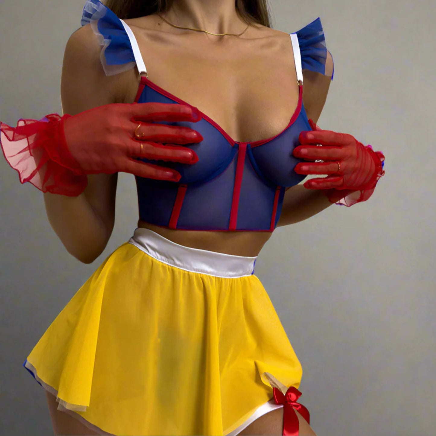 Elara Color-Block Skirt Set – Kaleidoscope Tease