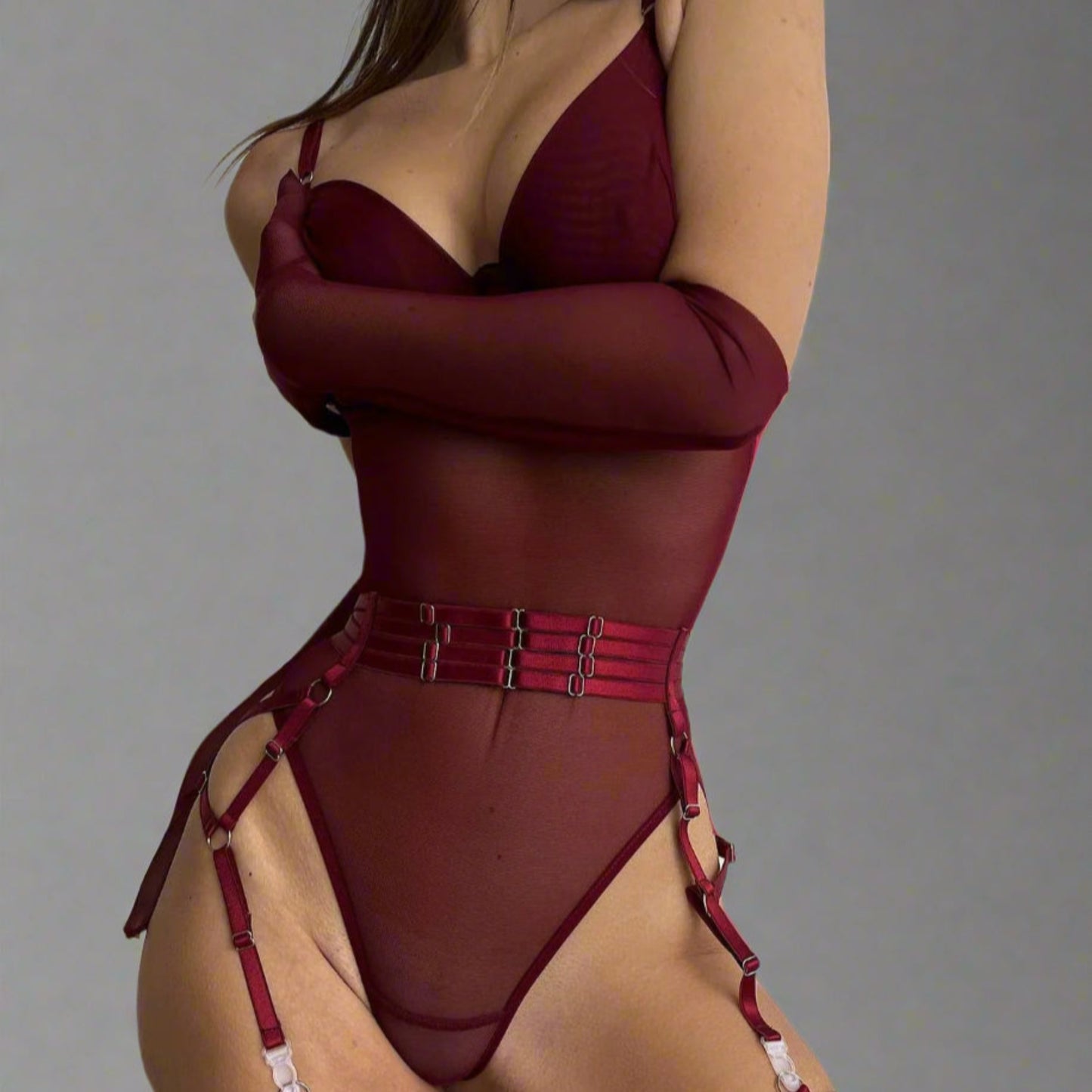 Luna Buckle Harness Bodysuit – Forbidden Glam