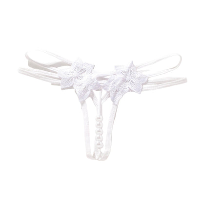 White lace garter belt on a white background
